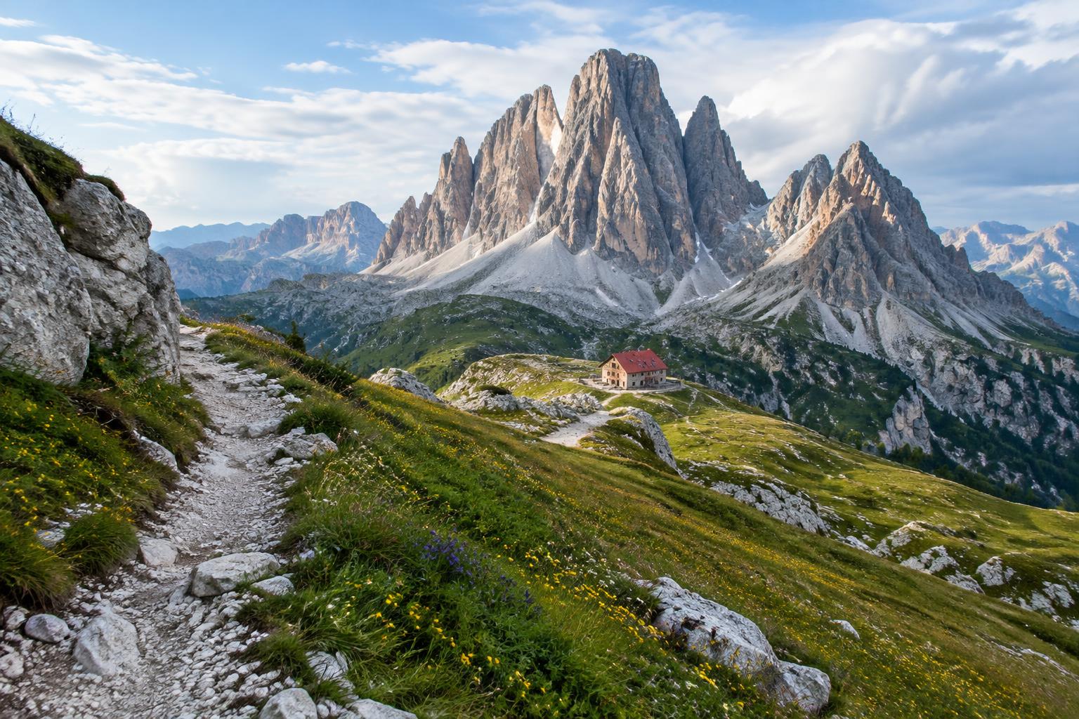 Along the alpine trail